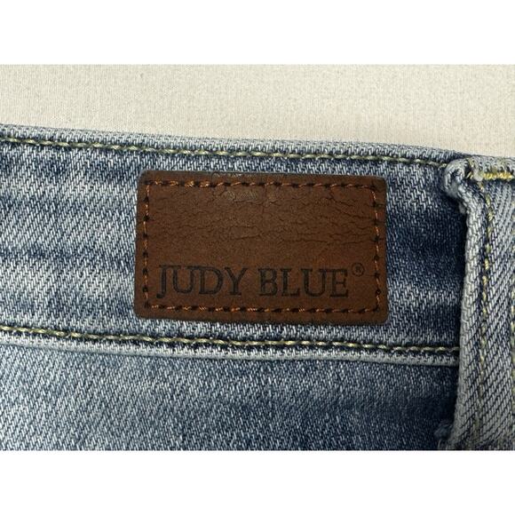 Judy Blue Women's Boyfriend Fit Blue Stretch Denim Jeans - Size 1 (27x27) - Picture 3 of 6